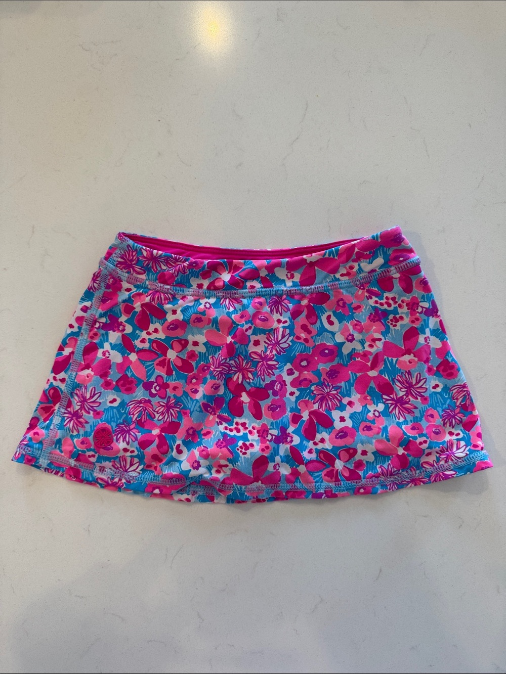 Lilly Pulitzer Pink and Blue Floral Mini Skort